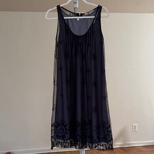 Rebecca Taylor Midnight Blue Lace Cocktail Dress